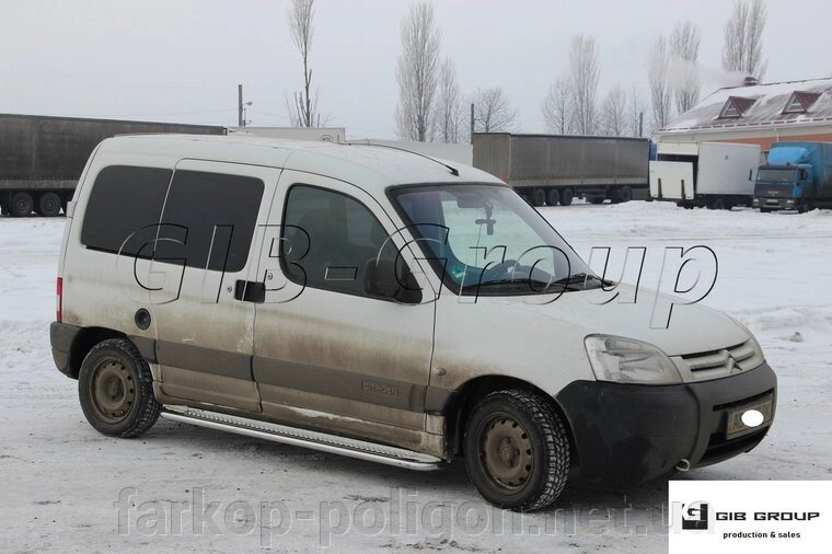 Пороги труба із листом Citroen Berlingo (95-07) від компанії Інтернет-магазин тюнінгу «Safety auto group» - фото 1