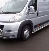 Пороги з аркушем (сайт) на Peugeot Boxer 2008+ від компанії Інтернет-магазин тюнінгу «Safety auto group» - фото 1