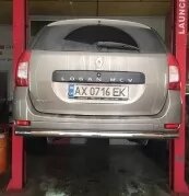 Пряма дуга на нержавіючої сталі Renault Logan MCV. від компанії Інтернет-магазин тюнінгу «Safety auto group» - фото 1