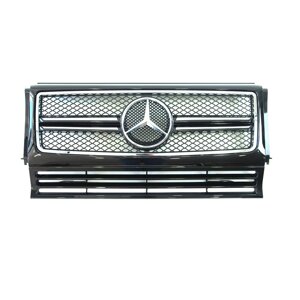 Решітка радіатора Mercedes G-Class W463 з 1990-2018 р. (У стилі AMG, Чорна з хром вставками)