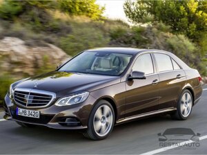 Решітка радіатора на Mercedes E-Class W212 з 2013-2016 р. AMG стиль, Сіра з хром вставками, Classic)