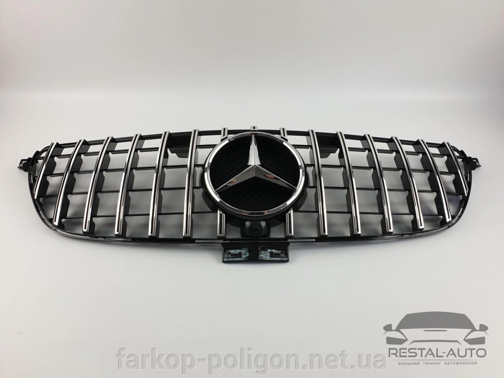 Решітка радіатора Mercedes GLE-Class Coupe C292 2015-2019 рік (GT Chrome Black) від компанії Інтернет-магазин тюнінгу «Safety auto group» - фото 1
