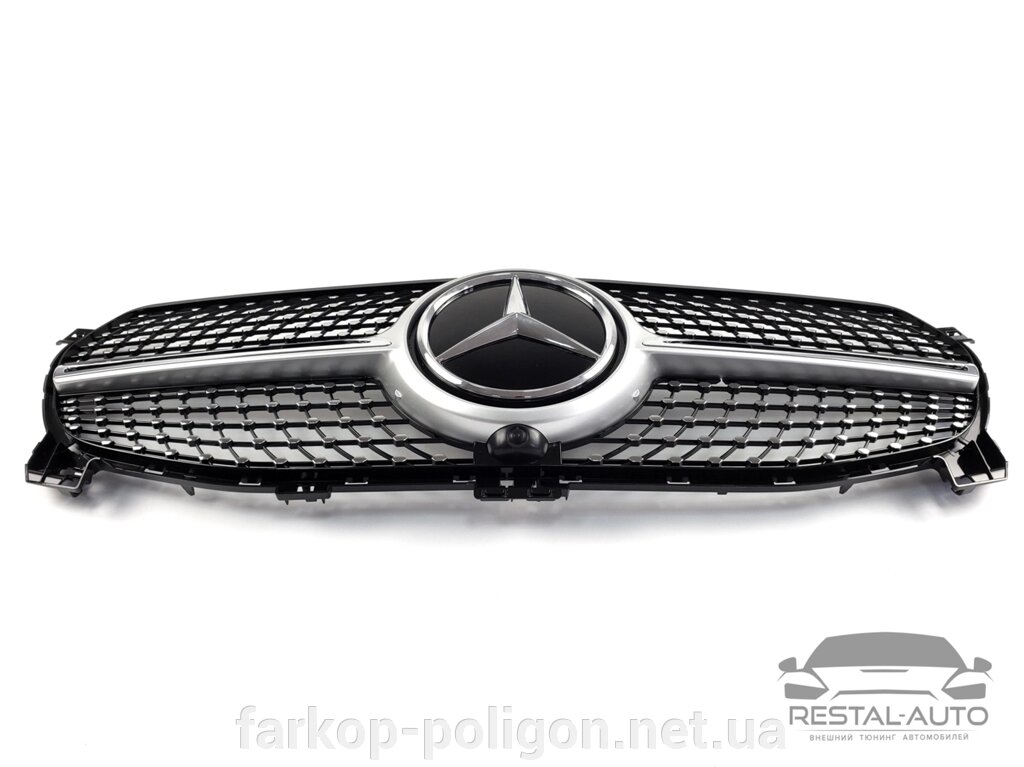 Решітка радіатора Mercedes GLE-Class W167 2019-2020 рік ( Diamond Silver ) від компанії Інтернет-магазин тюнінгу «Safety auto group» - фото 1