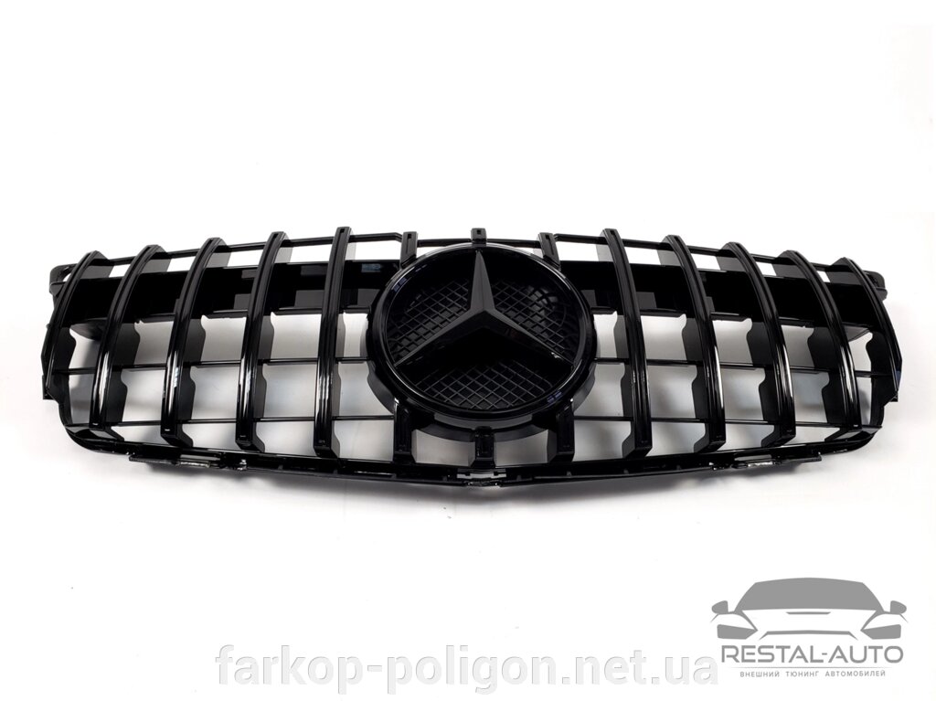 Решітка радіатора Mercedes GLK-Class X204 2008-2012рік (GT Black) від компанії Інтернет-магазин тюнінгу «Safety auto group» - фото 1