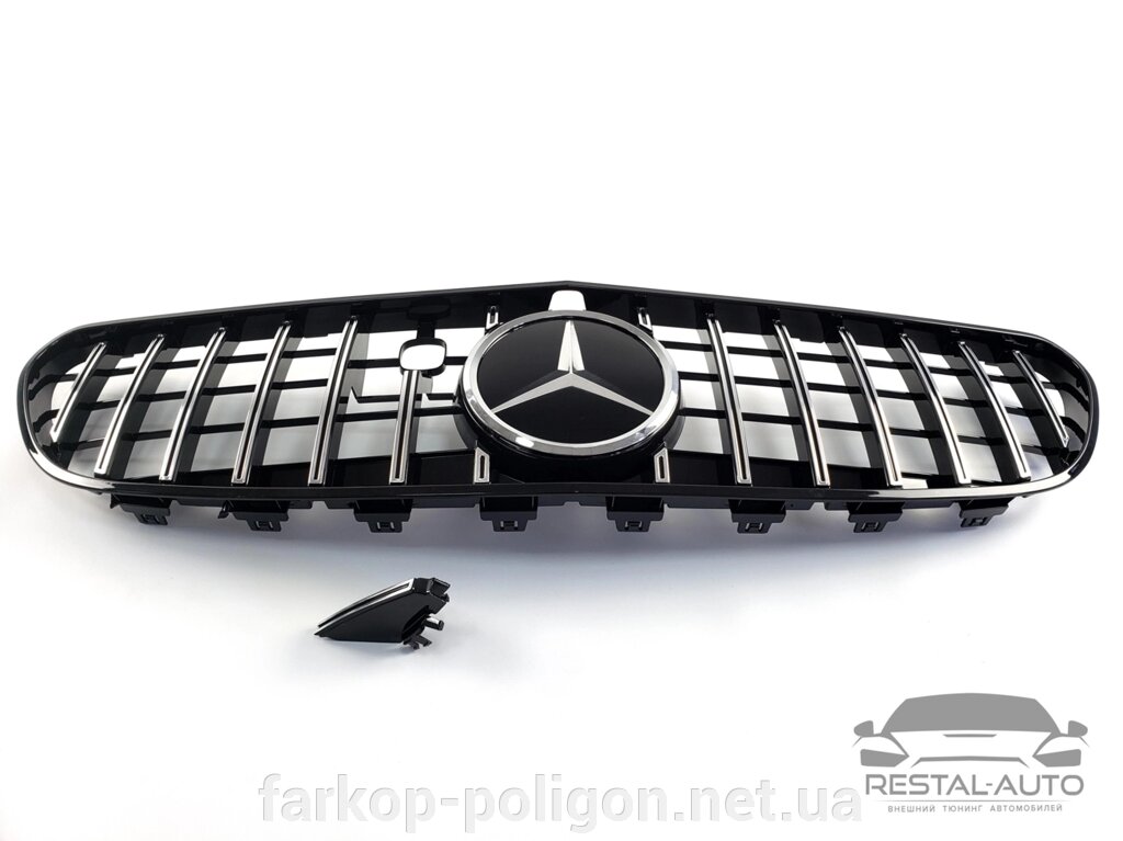 Решітка радіатора Mercedes S-Class Coupe C217 2015-2017 рік ( GT Chrome Black ) від компанії Інтернет-магазин тюнінгу «Safety auto group» - фото 1