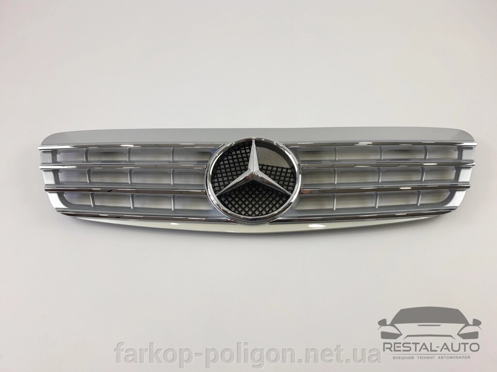 Решітка радіатора Mercedes S-Class W220 1998-2002 рік (Cl Silver) від компанії Інтернет-магазин тюнінгу «Safety auto group» - фото 1