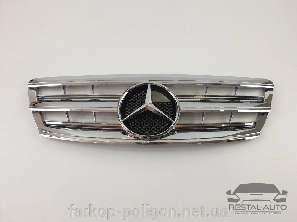 Решітка радіатора Mercedes S-Class W220 2002-2005рік (Cl Chrome) від компанії Інтернет-магазин тюнінгу «Safety auto group» - фото 1