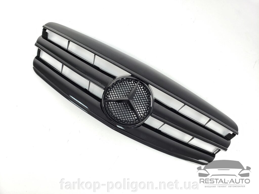 Решітка радіатора на Mercedes S-Class W221 2005-2009 рік CL-Look ( Чорна ) від компанії Інтернет-магазин тюнінгу «Safety auto group» - фото 1