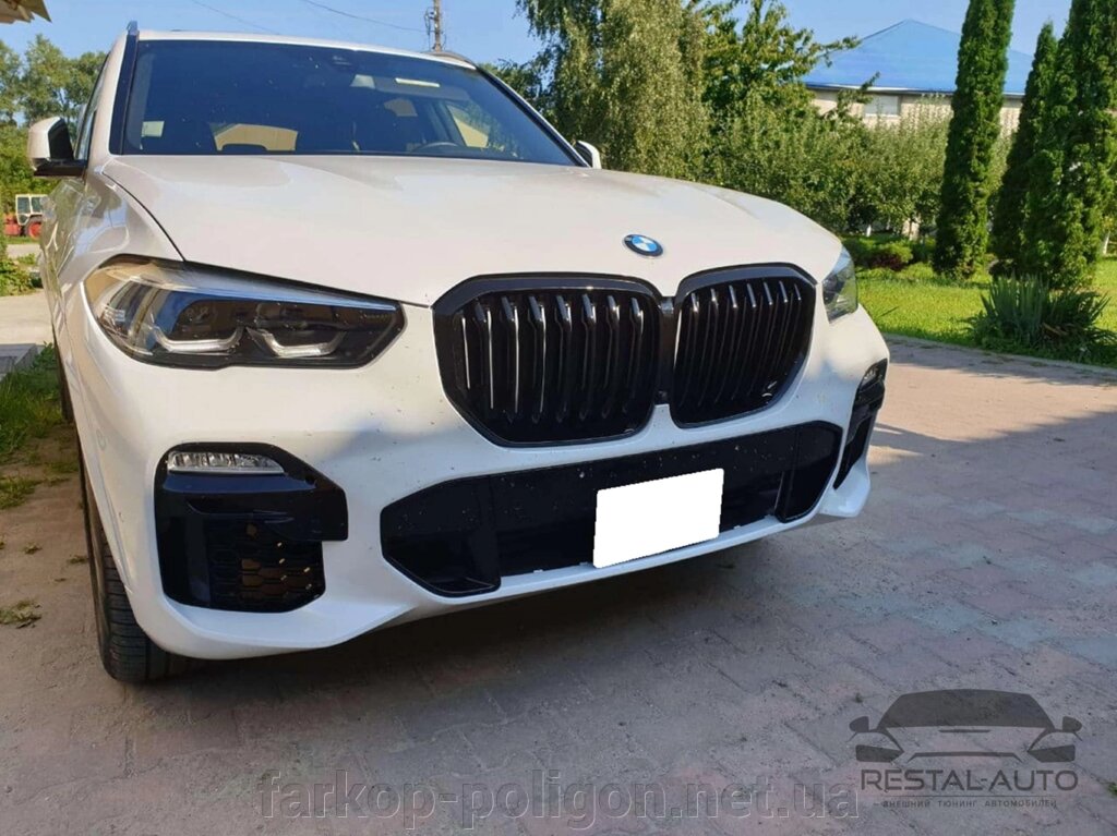 Решітка радіатора ніздрі BMW X5 G05 2018-2020 рік (Чорні Глянцеві) від компанії Інтернет-магазин тюнінгу «Safety auto group» - фото 1