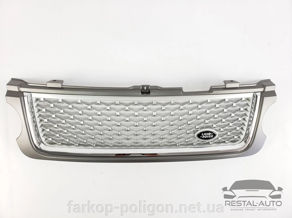 Решітка радіатора Range Rover Vogue 2010-2012 р. (Сіра з хромом) від компанії Інтернет-магазин тюнінгу «Safety auto group» - фото 1