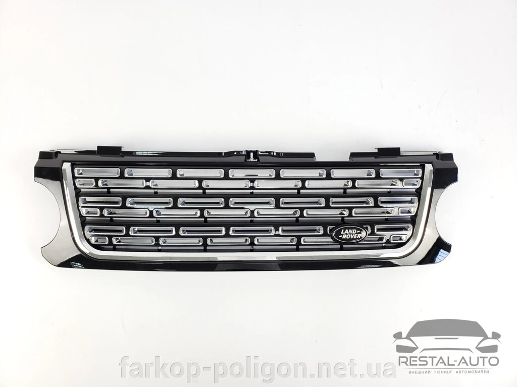 Решітка радіатора зі зябрами Range Range Rover Vogue 2005-2009 р. від компанії Інтернет-магазин тюнінгу «Safety auto group» - фото 1