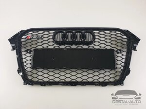 Тюнінг Решітка радіатора Audi A4 2011-2015 рік Чорна (в стилі RS)