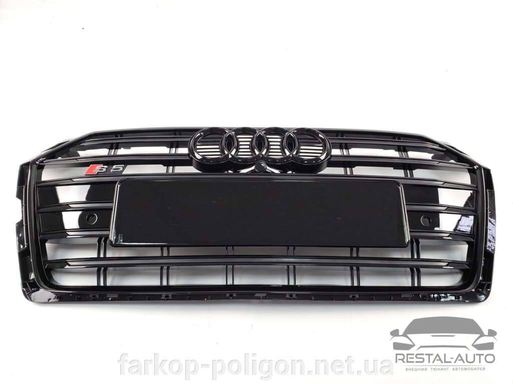 Тюнінг Решітка радіатора Audi A5 2016-2020 рік Чорна (в стилі S-Line) від компанії Інтернет-магазин тюнінгу «Safety auto group» - фото 1