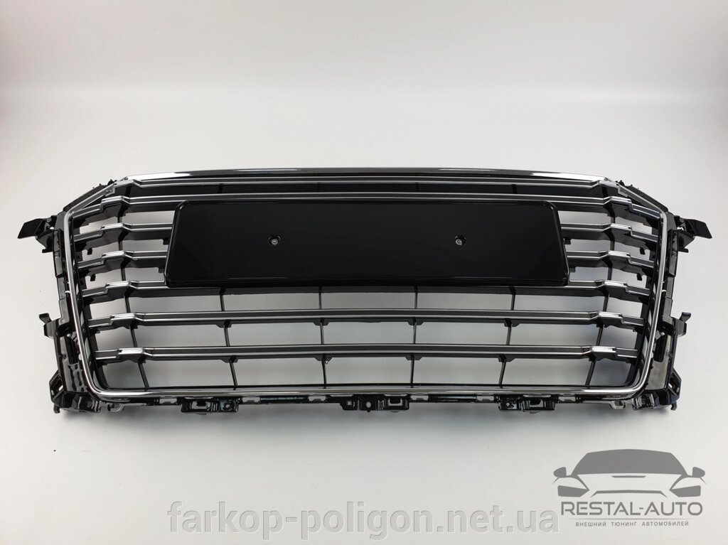 Тюнінг Решітка радіатора Audi TT 2014-2018 рік Чорна з хромом (у стилі S-Line) від компанії Інтернет-магазин тюнінгу «Safety auto group» - фото 1