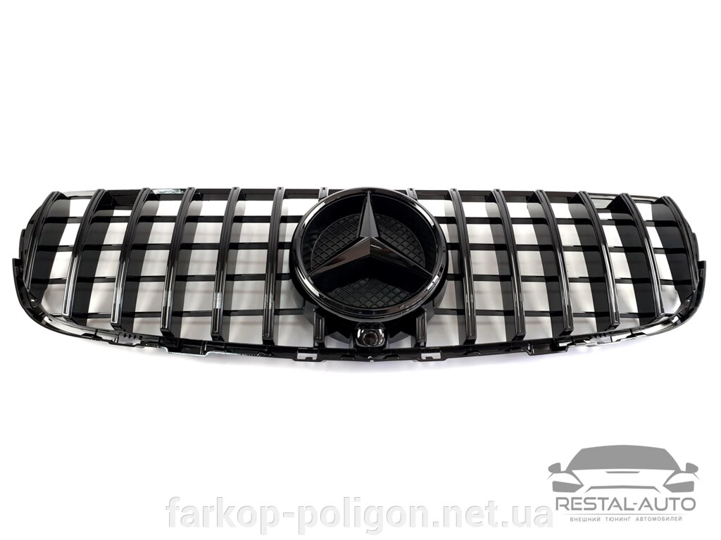 Тюнінг Решітка радіатора на Mercedes GLC/GLC Coupe X253/C253 GT Panamericana (Чорна) від компанії Інтернет-магазин тюнінгу «Safety auto group» - фото 1