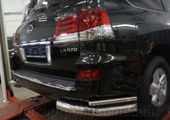 Задні подвійні куточки (нерж) Lexus LX570/450d від компанії Інтернет-магазин тюнінгу «Safety auto group» - фото 1