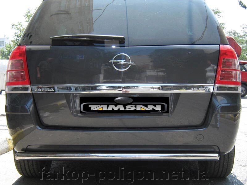 Задній захист AK002 (нерж) Opel Zafira B 2006-2011рр. від компанії Інтернет-магазин тюнінгу «Safety auto group» - фото 1