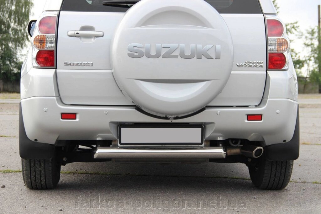 Задній захист AK002 (нерж) Suzuki Grand Vitara 2005-2014рр. від компанії Інтернет-магазин тюнінгу «Safety auto group» - фото 1