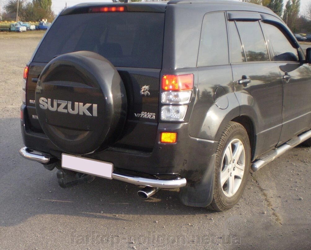 Задній захист AK003 (нерж) Suzuki Grand Vitara 2005-2014рр. від компанії Інтернет-магазин тюнінгу «Safety auto group» - фото 1