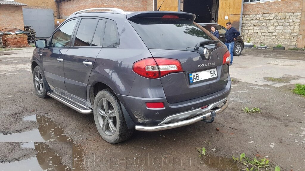 Задня дуга AK002-1 (нерж) Renault Koleos 2008-2016р. від компанії Інтернет-магазин тюнінгу «Safety auto group» - фото 1