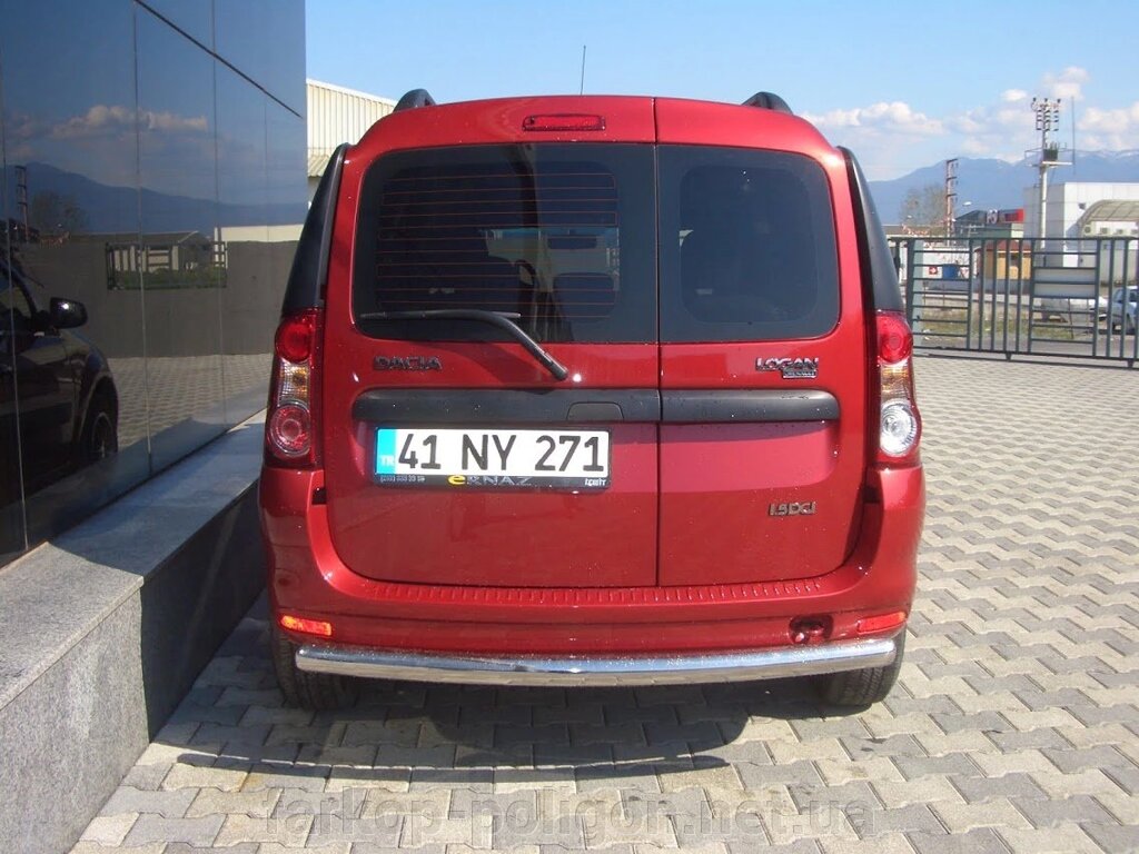 Задня дуга AK002 (нерж.) Dacia Logan MCV 2008-2014рр. від компанії Інтернет-магазин тюнінгу «Safety auto group» - фото 1