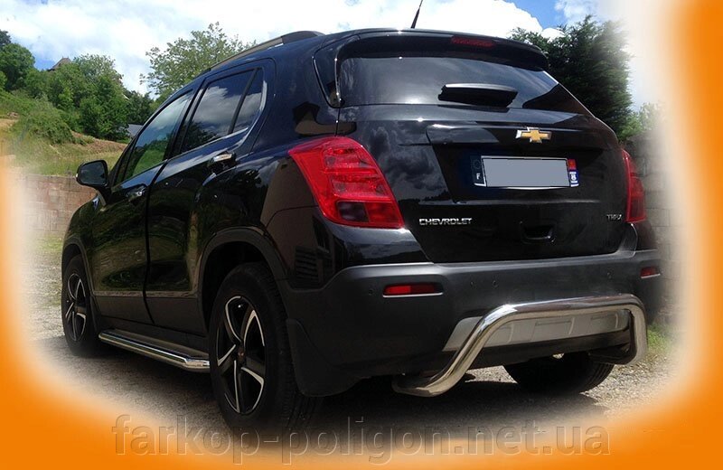 Задня дуга AK007 (нерж.) Chevrolet Trax 2012р. від компанії Інтернет-магазин тюнінгу «Safety auto group» - фото 1