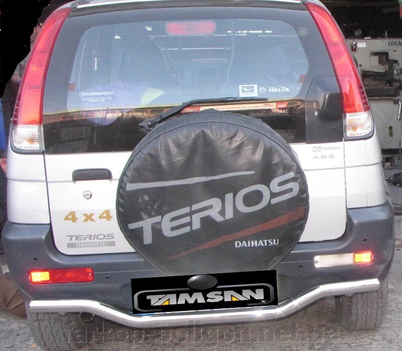 Задня дуга AK007 (нерж.) Daihatsu Terios 2003-2005рр. від компанії Інтернет-магазин тюнінгу «Safety auto group» - фото 1
