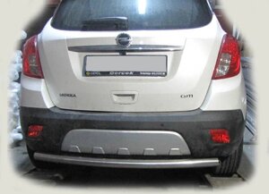 Задній захист AK002 (нерж) Opel Mokka 2012р.