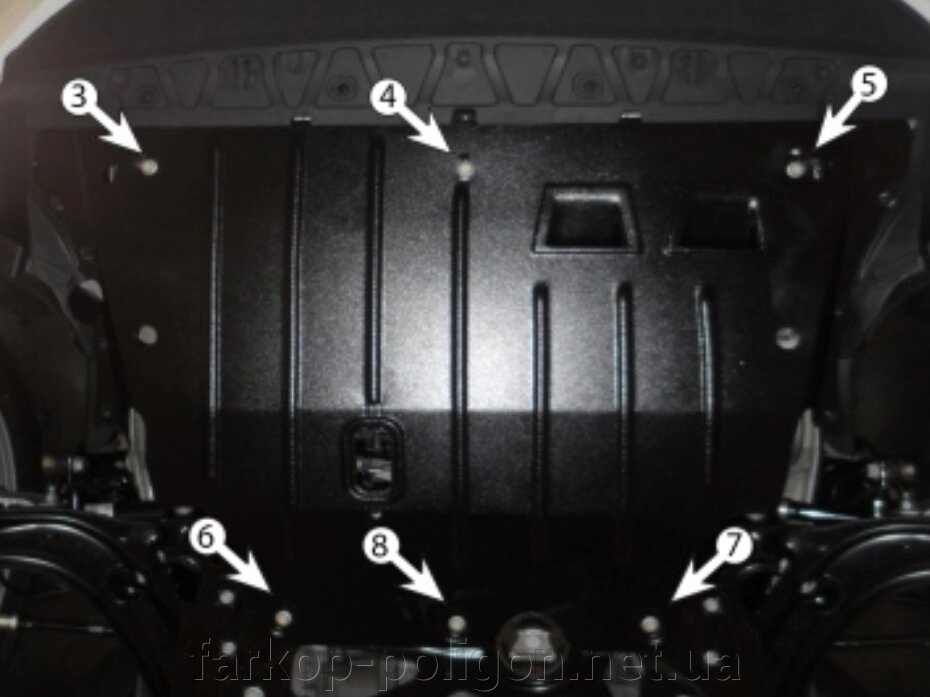 Захист двигуна Audi A3 (8V) з 2012-2020 р. (ТМ Полігон авто) від компанії Інтернет-магазин тюнінгу «Safety auto group» - фото 1