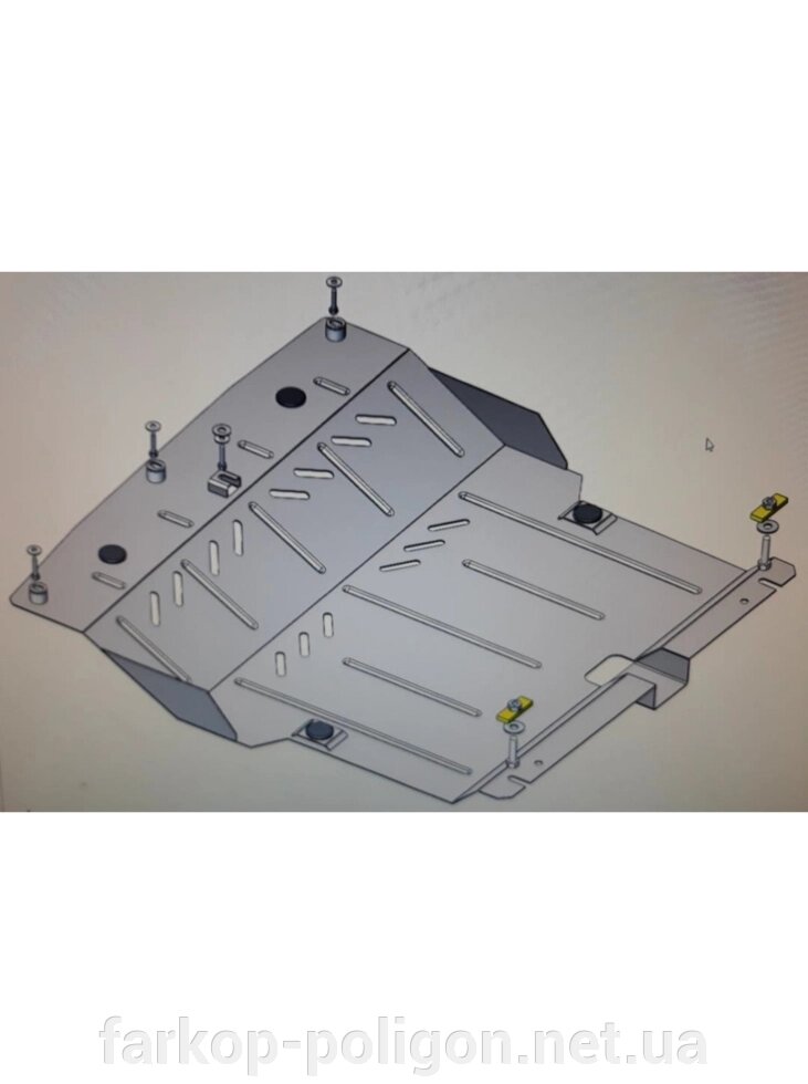Захист двигуна, КПП, абсорбер для авто Peugeot 108 2014- V-1,0 (робот) (TM Kolchuga) Стандарт від компанії Інтернет-магазин тюнінгу «Safety auto group» - фото 1