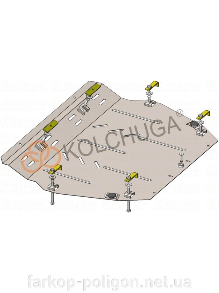 Захист двигуна, КПП для авто Honda Civic X 4D седан 2015-V-1,5T; 2,0; (складання USA, АКПП) (TM Kolchuga) Стандарт від компанії Інтернет-магазин тюнінгу «Safety auto group» - фото 1