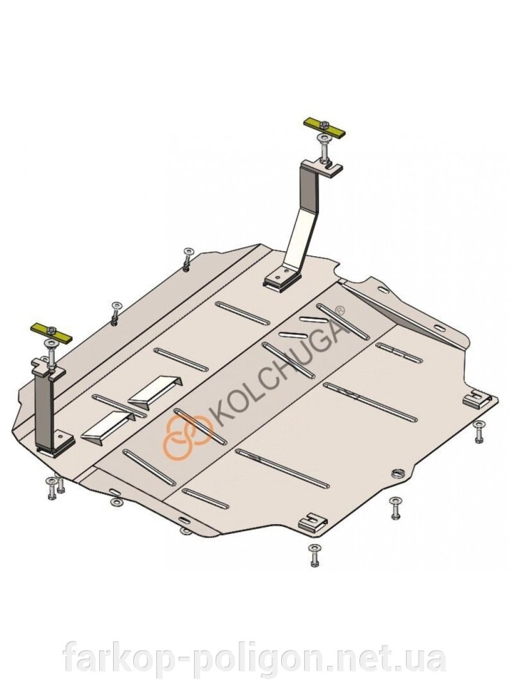 Захист двигуна, КПП для авто Volkswagen Passat B7 WeBasto 2010-2015 V-2,0ТDI (TM Kolchuga) Стандарт від компанії Інтернет-магазин тюнінгу «Safety auto group» - фото 1