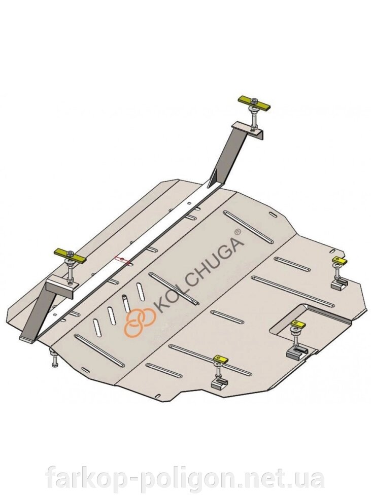 Захист двигуна, КПП для авто Volkswagen Polo sedan 2017-V-1,4i (тільки DSG АКПП) (TM Kolchuga) Стандарт від компанії Інтернет-магазин тюнінгу «Safety auto group» - фото 1