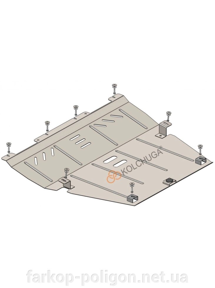 Захист двигуна, КПП, радіатора для авто, Chrysler 200 2014-2016 V-2,4i; 3,6i; (TM Kolchuga) Стандарт від компанії Інтернет-магазин тюнінгу «Safety auto group» - фото 1