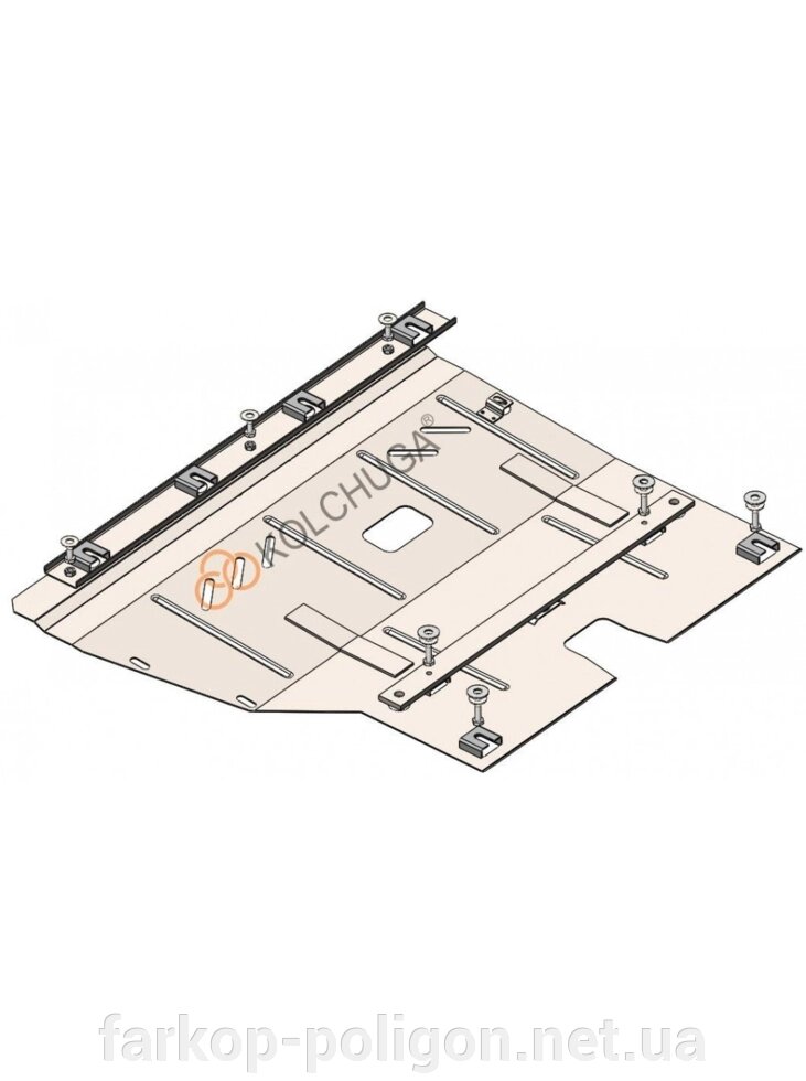 Захист двигуна, КПП, радіатора для авто Fiat Doblo II покоління 2010- V-все (TM Kolchuga) Стандарт від компанії Інтернет-магазин тюнінгу «Safety auto group» - фото 1