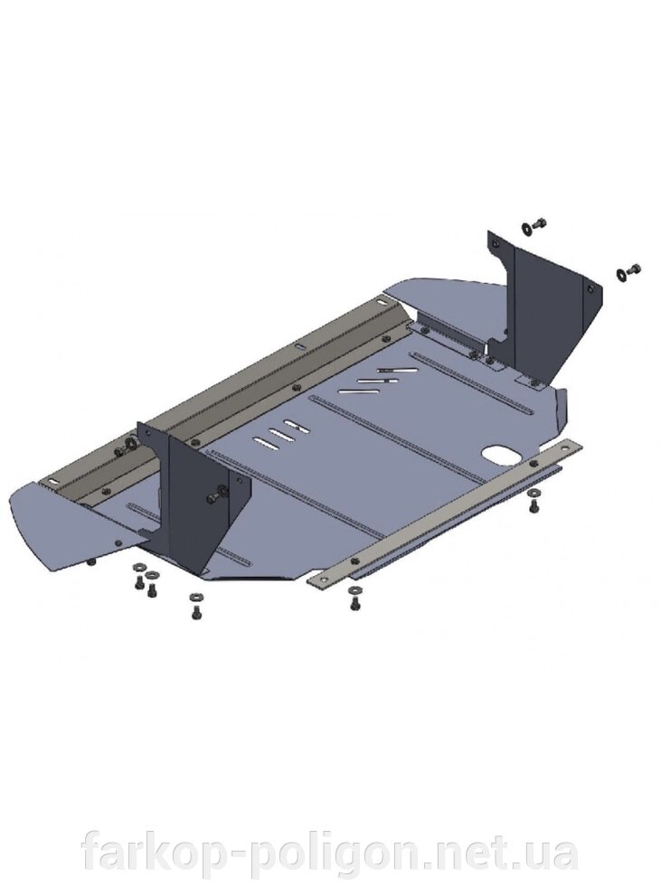 Захист двигуна, КПП, радіатора для авто Fiat Punto Evo 2012 2009-2012- V-1,3D (МКПП, робот) (TM Kolchuga) Стандарт від компанії Інтернет-магазин тюнінгу «Safety auto group» - фото 1