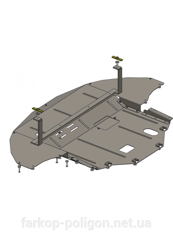Захист двигуна, КПП, радіатора для авто Hyundai Sonata LF 2014-V-1,6; 2,0; 2,4; (МКПП, АКПП, Hybrid не встановлюється від компанії Інтернет-магазин тюнінгу «Safety auto group» - фото 1