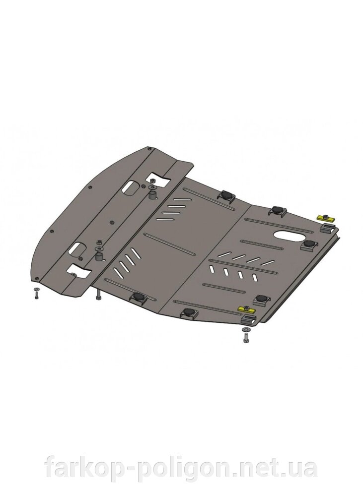 Захист двигуна, КПП, радіатора для авто Infiniti QX 60 2012- V-3,5 (АКПП) (TM Kolchuga) ZiPoFlex від компанії Інтернет-магазин тюнінгу «Safety auto group» - фото 1