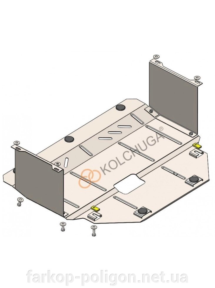 Захист двигуна, КПП, радіатора для авто Kia Picanto 2017-V-1,0; 1,2; (TM Kolchuga) Стандарт від компанії Інтернет-магазин тюнінгу «Safety auto group» - фото 1