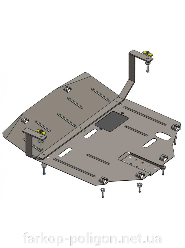 Захист двигуна, КПП, радіатора для авто Kia Sportage IV QL 2016-V-всі ZiPoFlex (встановлюється поверх штатного захисту від компанії Інтернет-магазин тюнінгу «Safety auto group» - фото 1