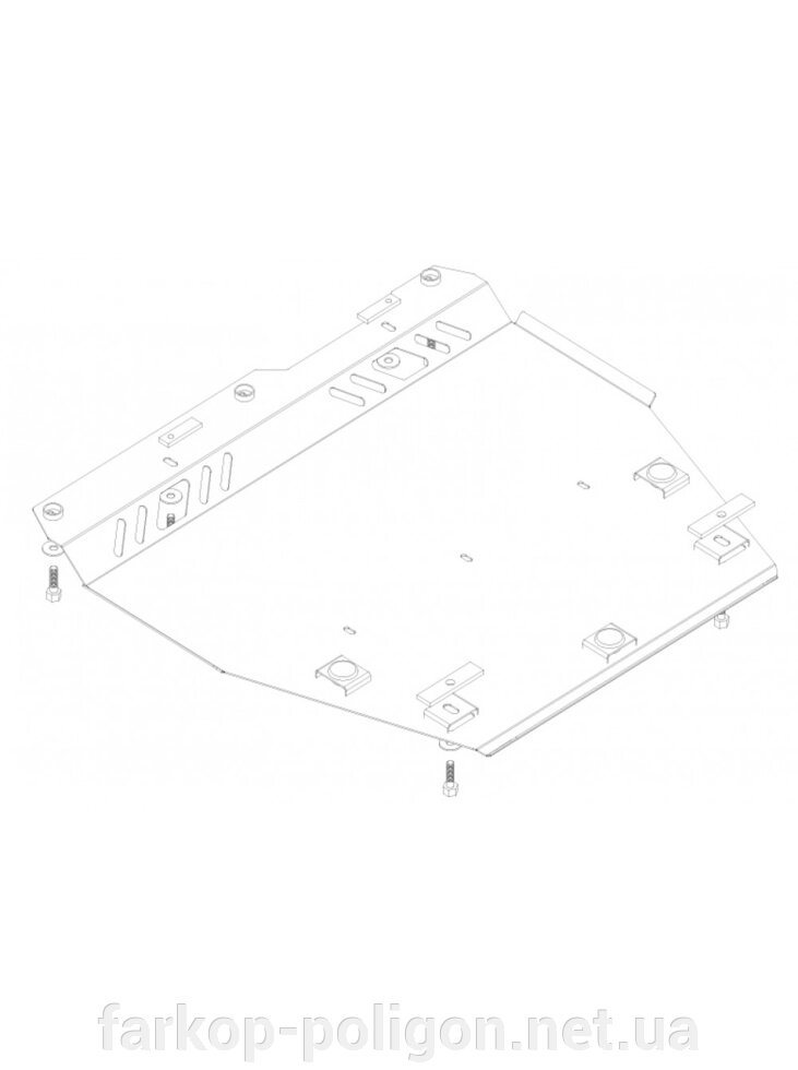 Захист двигуна, КПП, радіатора для авто Nissan Note 2005-2013 V 1,6 АКПП (TM Kolchuga) Стандарт від компанії Інтернет-магазин тюнінгу «Safety auto group» - фото 1