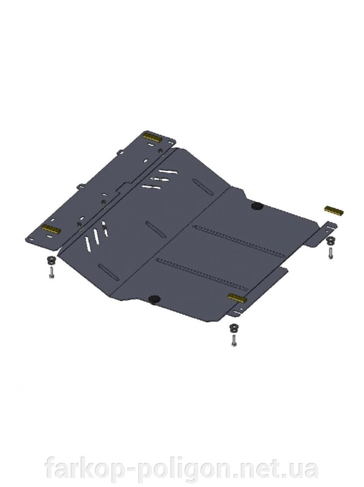 Захист двигуна, КПП, радіатора для авто Peugeot 107 2005-2014 V-все АКПП МКПП ( TM Kolchuga ) від компанії Інтернет-магазин тюнінгу «Safety auto group» - фото 1