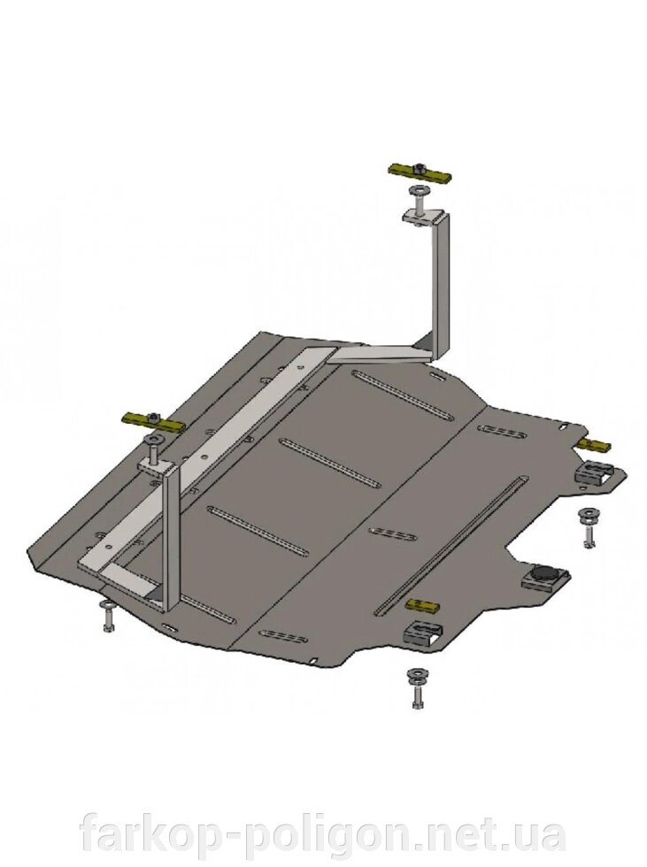 Захист двигуна, КПП, радіатора для авто Skoda Fabia II 2007 - тільки V-1,2 (TM Kolchuga) Стандарт від компанії Інтернет-магазин тюнінгу «Safety auto group» - фото 1