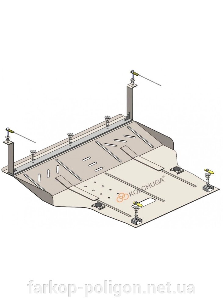 Захист двигуна, КПП, радіатора для авто Skoda Octavia I A4 1997-2010 V-все (універсальна) ( TM Kolchuga ) від компанії Інтернет-магазин тюнінгу «Safety auto group» - фото 1