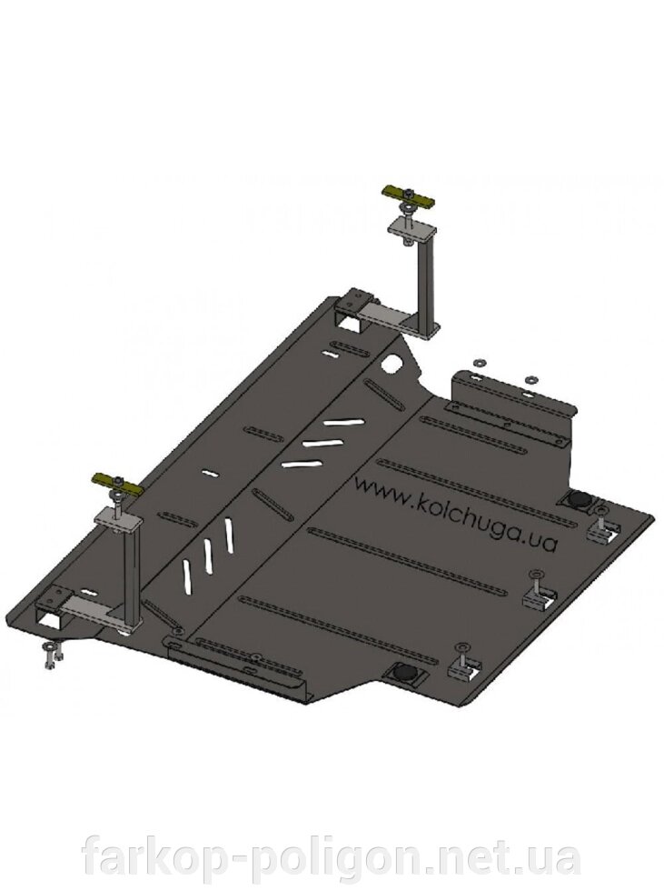 Захист двигуна, КПП, радіатора для авто Volkswagen Golf -7 2012-2018 V-все (АКПП, МКПП, крім USA) ( TM Kolchuga ) Ста від компанії Інтернет-магазин тюнінгу «Safety auto group» - фото 1