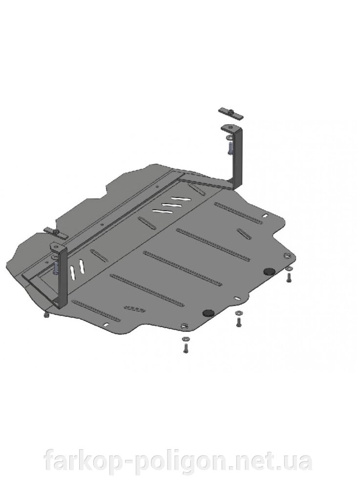 Захист двигуна, КПП, радіатора для авто Volkswagen Passat B6 2005-2010 V-1,4; 2,0 D; 2,0i Б; (TM Kolchuga) Стандарт від компанії Інтернет-магазин тюнінгу «Safety auto group» - фото 1