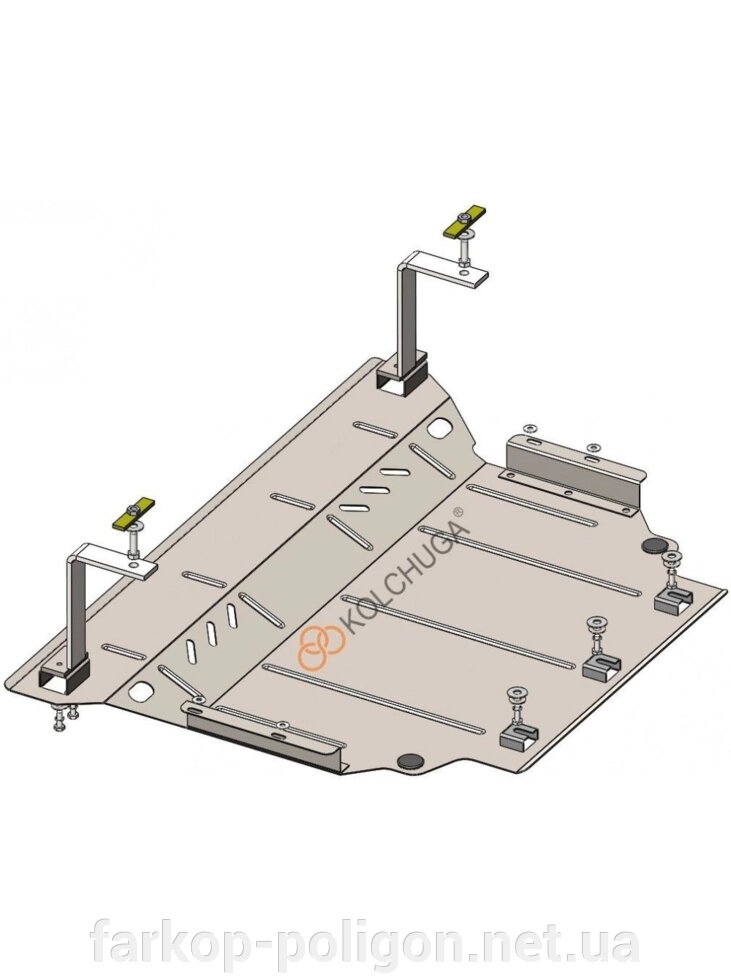 Захист двигуна, КПП, радіатора для авто Volkswagen T-ROC 2017-V-1,0TSI; 1,5; (АКПП) (TM Kolchuga) Стандарт від компанії Інтернет-магазин тюнінгу «Safety auto group» - фото 1