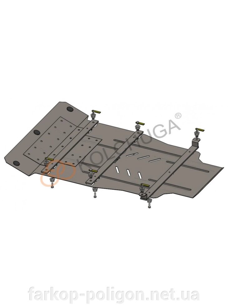 Захист двигуна, КПП, радіатора для авто Volkswagen Touareg 2002-2018 V-2,5TDI 3.0 D (АКПП) (TM Kolchuga) Стандарт від компанії Інтернет-магазин тюнінгу «Safety auto group» - фото 1