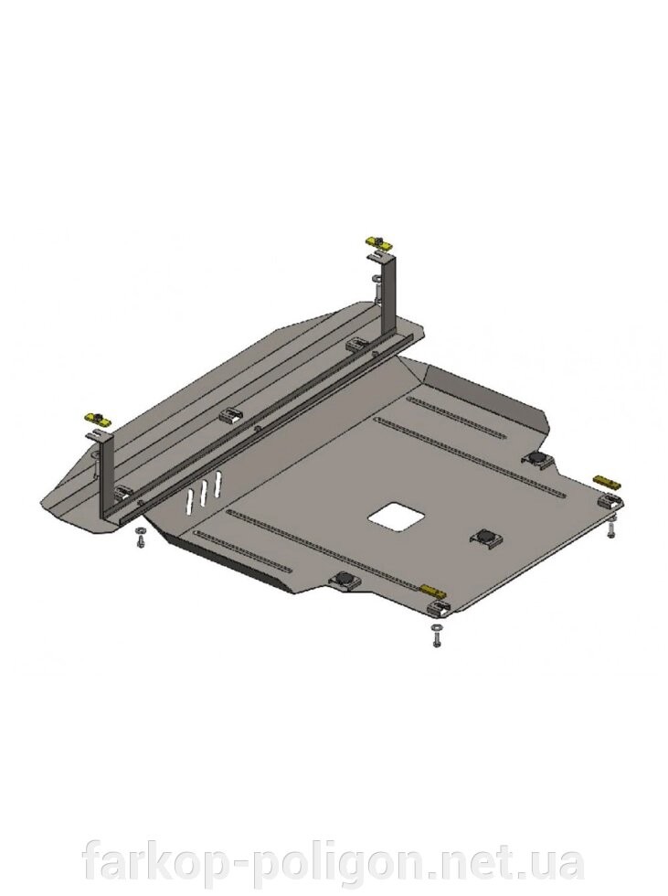 Захист двигуна, КПП, радіатора Hyundai Santa Fe Grand Santa Fe 2012-2018 V-2,0; 2,4; (АКПП, МКПП) (TM Kolchu від компанії Інтернет-магазин тюнінгу «Safety auto group» - фото 1