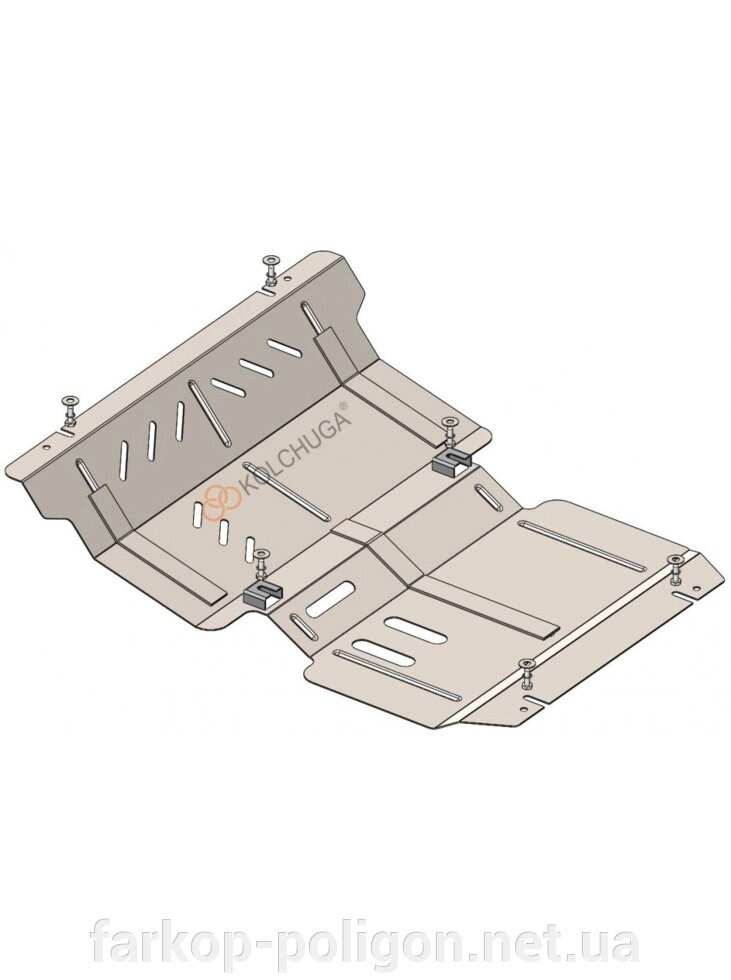 Захист двигуна, радіатора, редуктора для авто Mitsubishi L200 2019- V-2,4TDI (TM Kolchuga) Стандарт від компанії Інтернет-магазин тюнінгу «Safety auto group» - фото 1